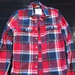 M Abercrombie & Fitch Flannel Muscle-fit